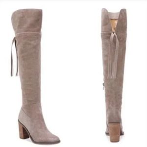 Franco Sarto Ellyn Over the knee boots- size 7- Fits like 6.5